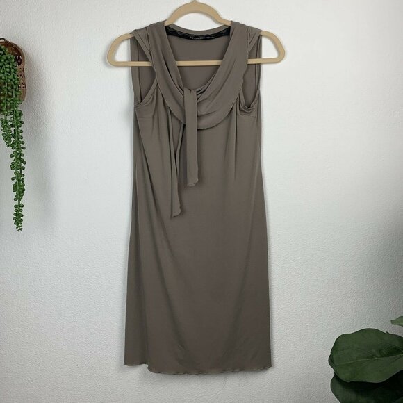 Paola Ermini Firenze Dresses & Skirts - Paola Ermini Firenze S Taupe Tan Sleeveless Tank Dress